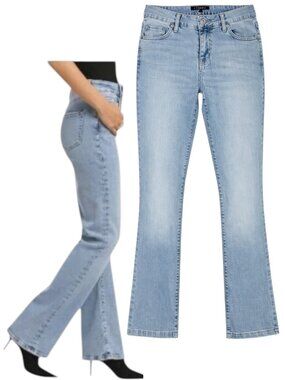 Theory Bootcut Stretch Denim Light Wash Jeans Size 6